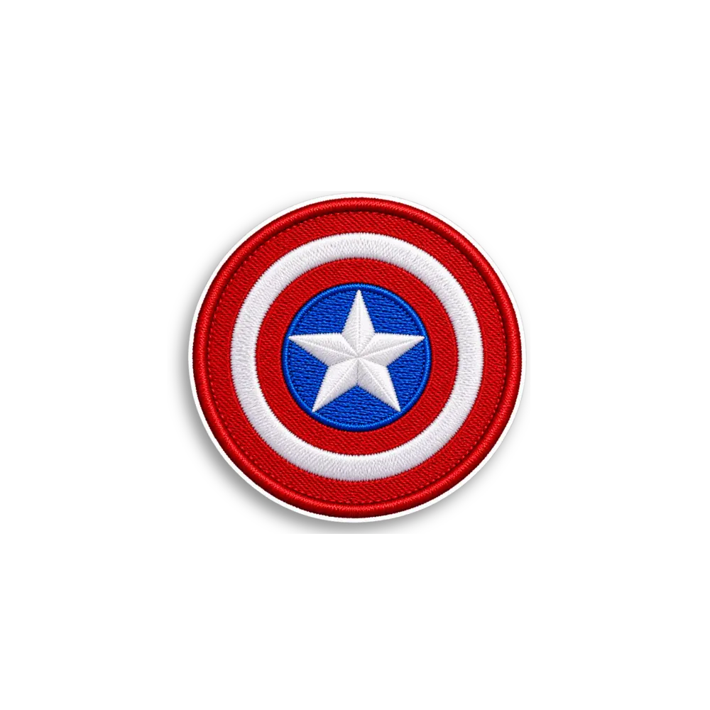 Star Shield Patch Sticker