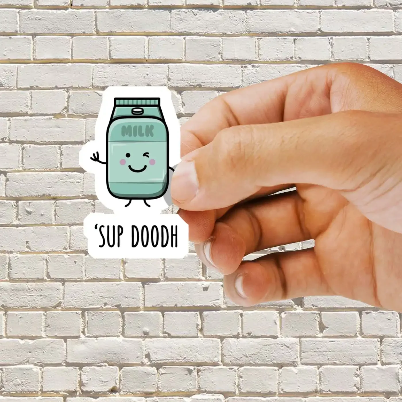 Sup Doodh - Funny Desi Puns Sticker