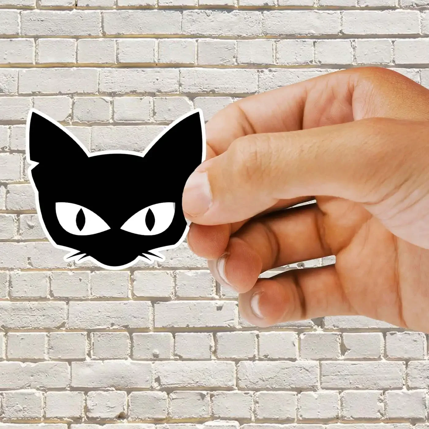 Witch Cat Face Sticker