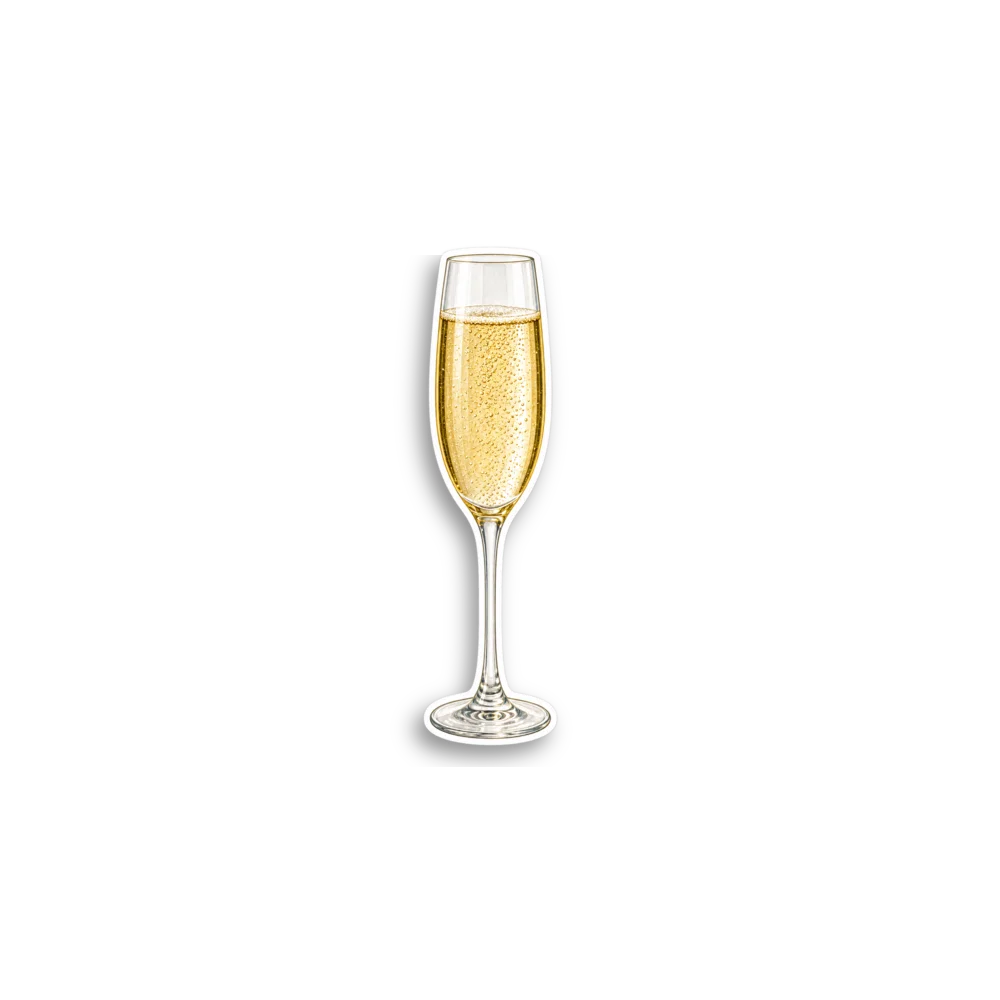 Champagne Sticker
