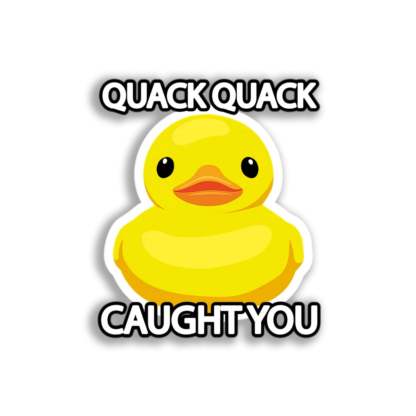 Yellow Rubber Duckling Sticker