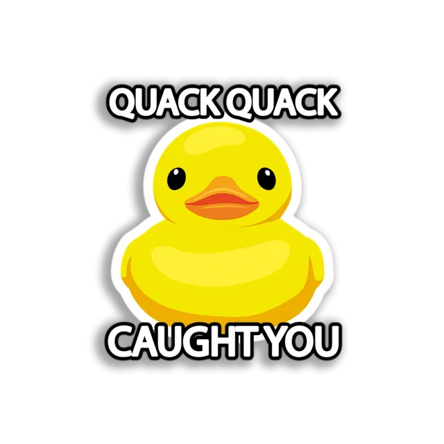 Yellow Rubber Duckling Sticker