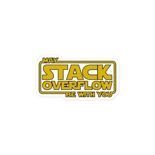 Stack Overflow with you Sticker