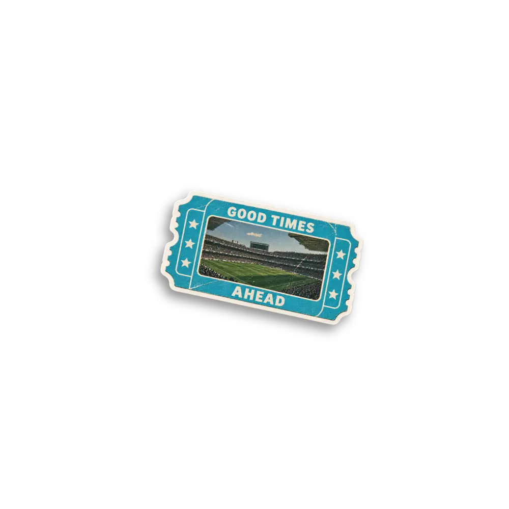 Stadium Ticket Sticker