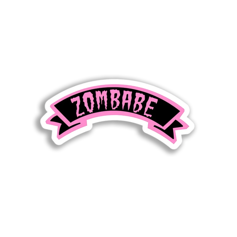 Zombabe Banner Sticker