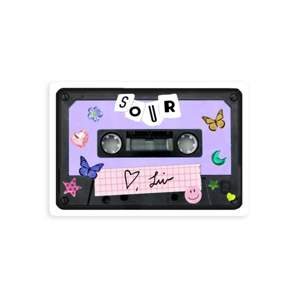 Olivia Rodrigo Sour Cassette Sticker