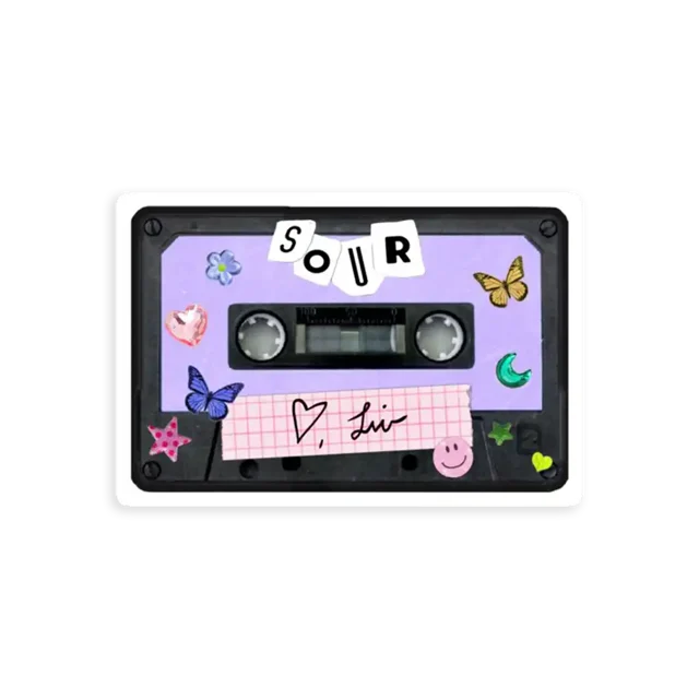Olivia Rodrigo Sour Cassette Sticker