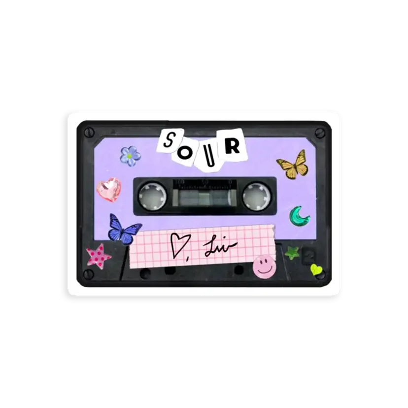 Olivia Rodrigo Sour Cassette Sticker
