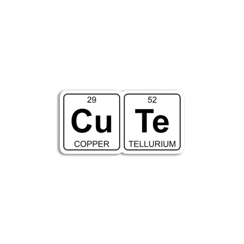Cute Periodic Table Sticker