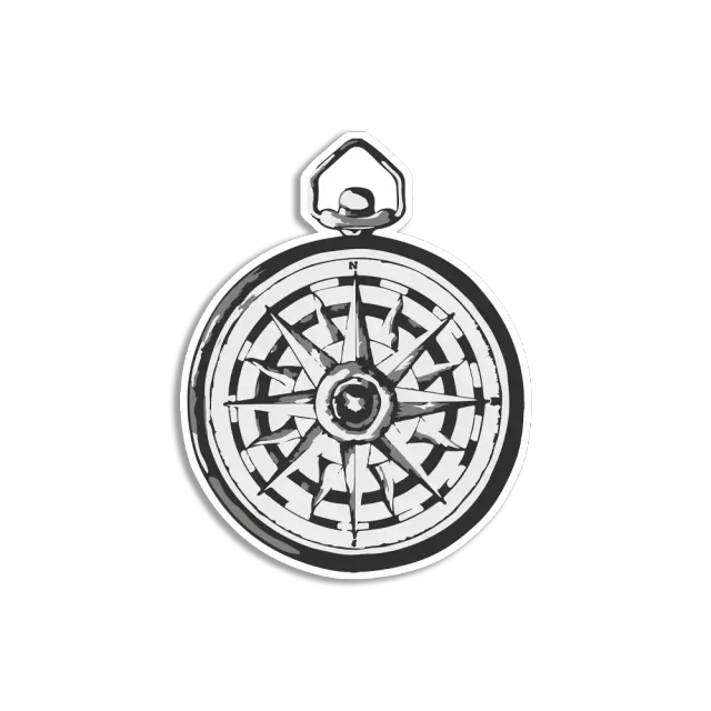 Compass Sticker