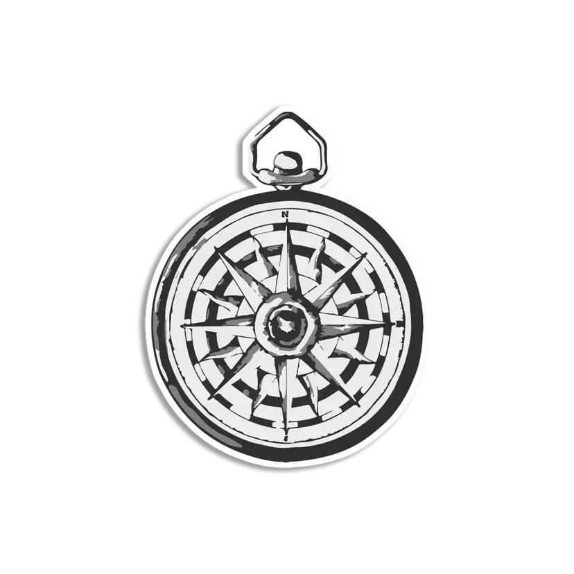 Compass Sticker