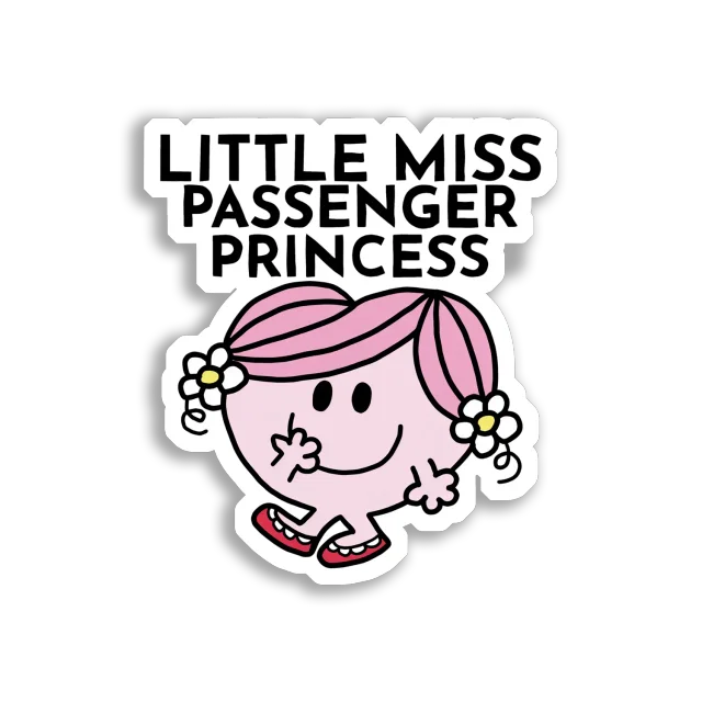 Little Miss Passenger Princess Sticker