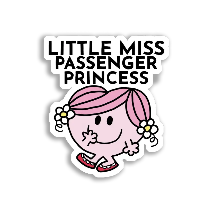Little Miss Passenger Princess Sticker