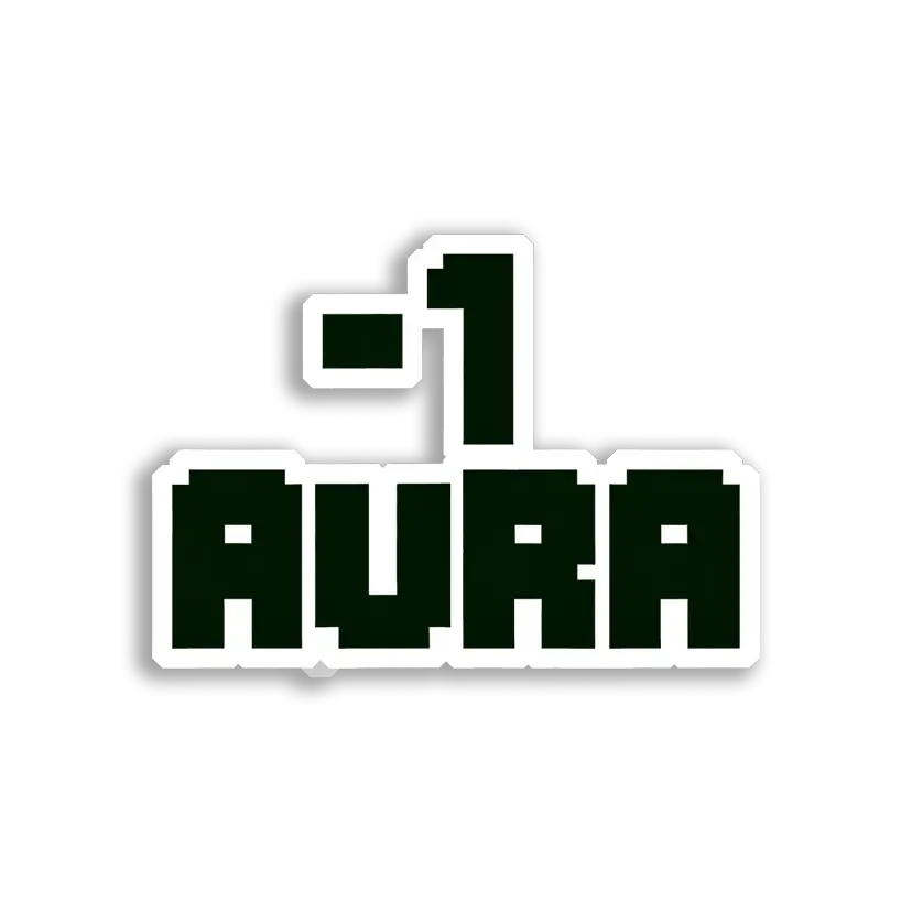 ¯_(ツ)_¯ Aura Sticker