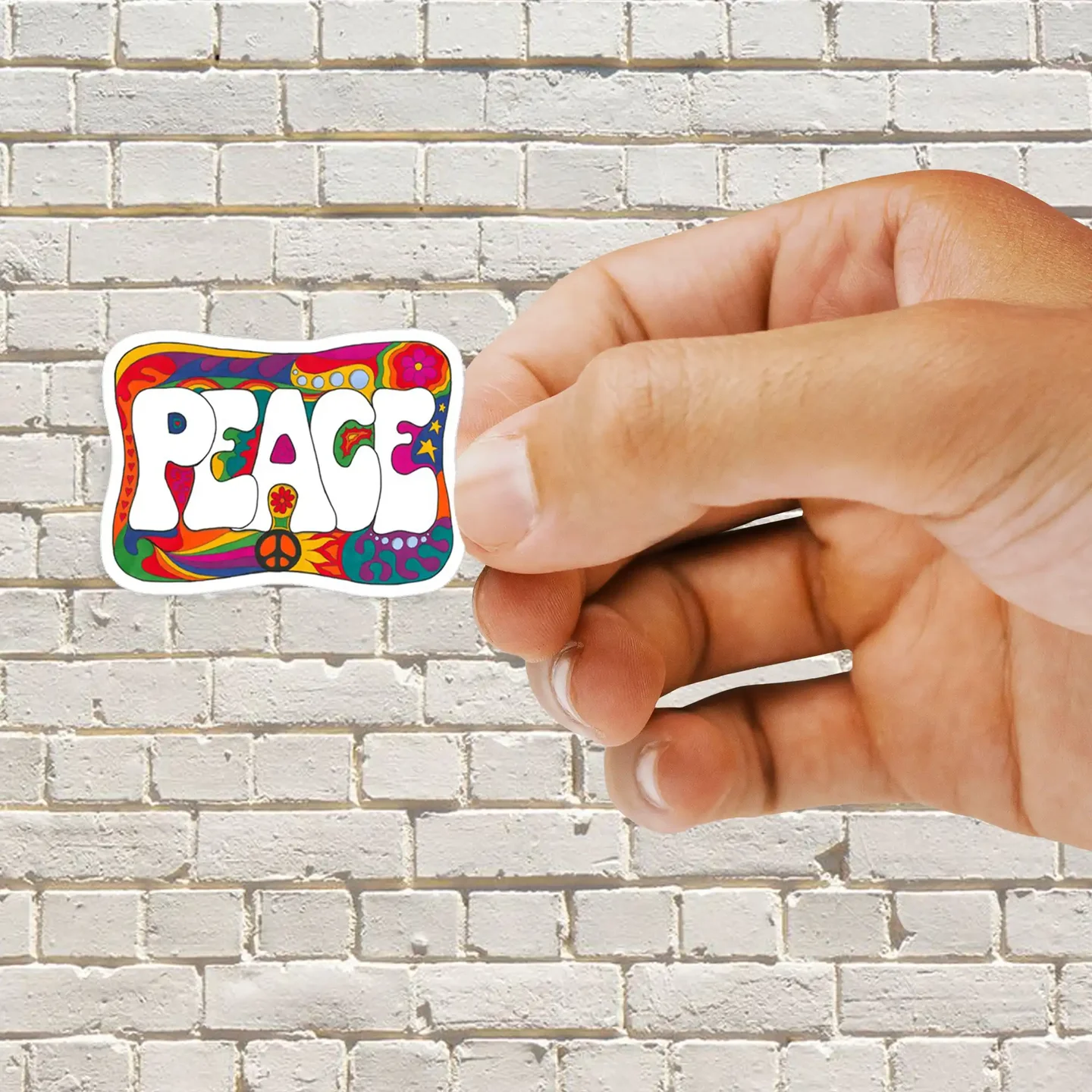 Psychedelic Peace Sticker
