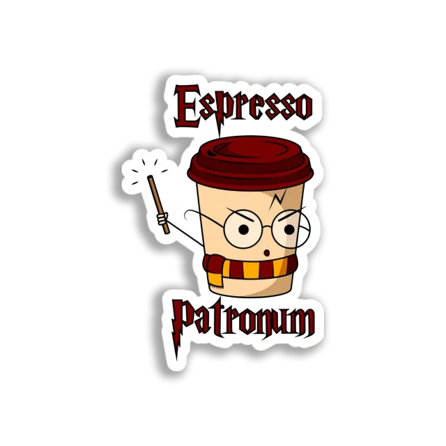 Espresso Patronum Cup Sticker