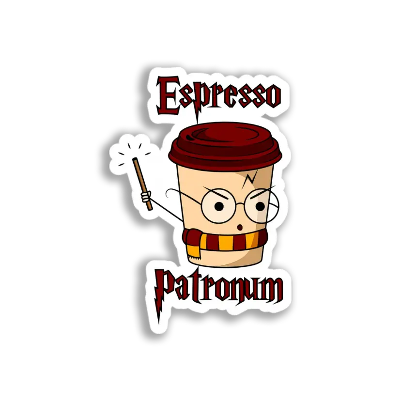 Espresso Patronum Cup Sticker