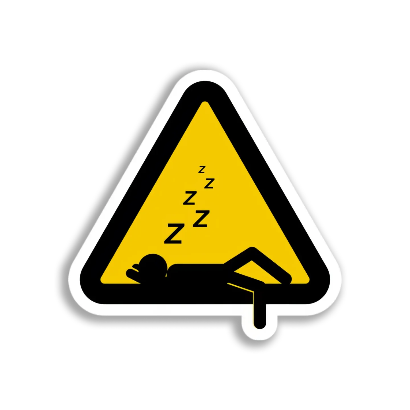 Sleeping Hazard Warning Sticker