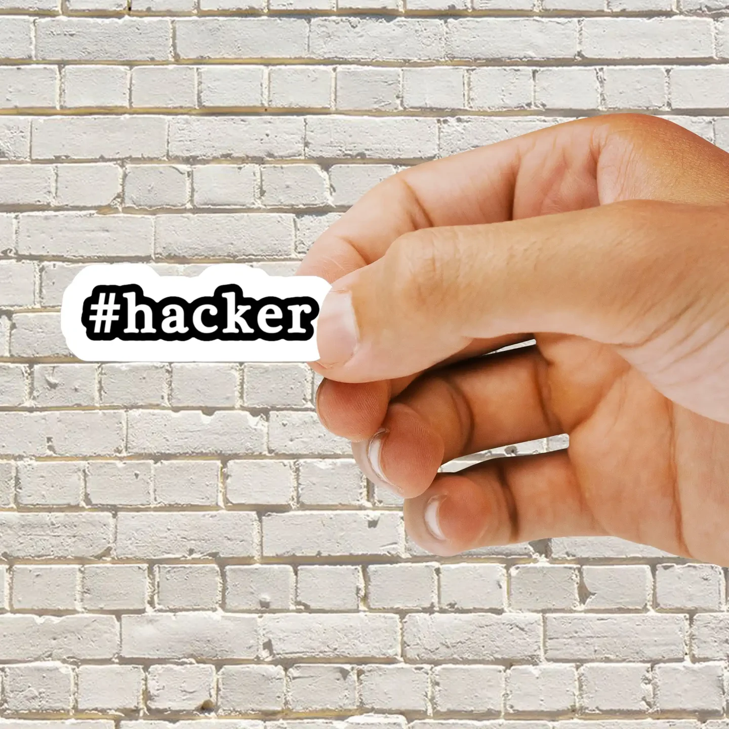 #Hacker Sticker