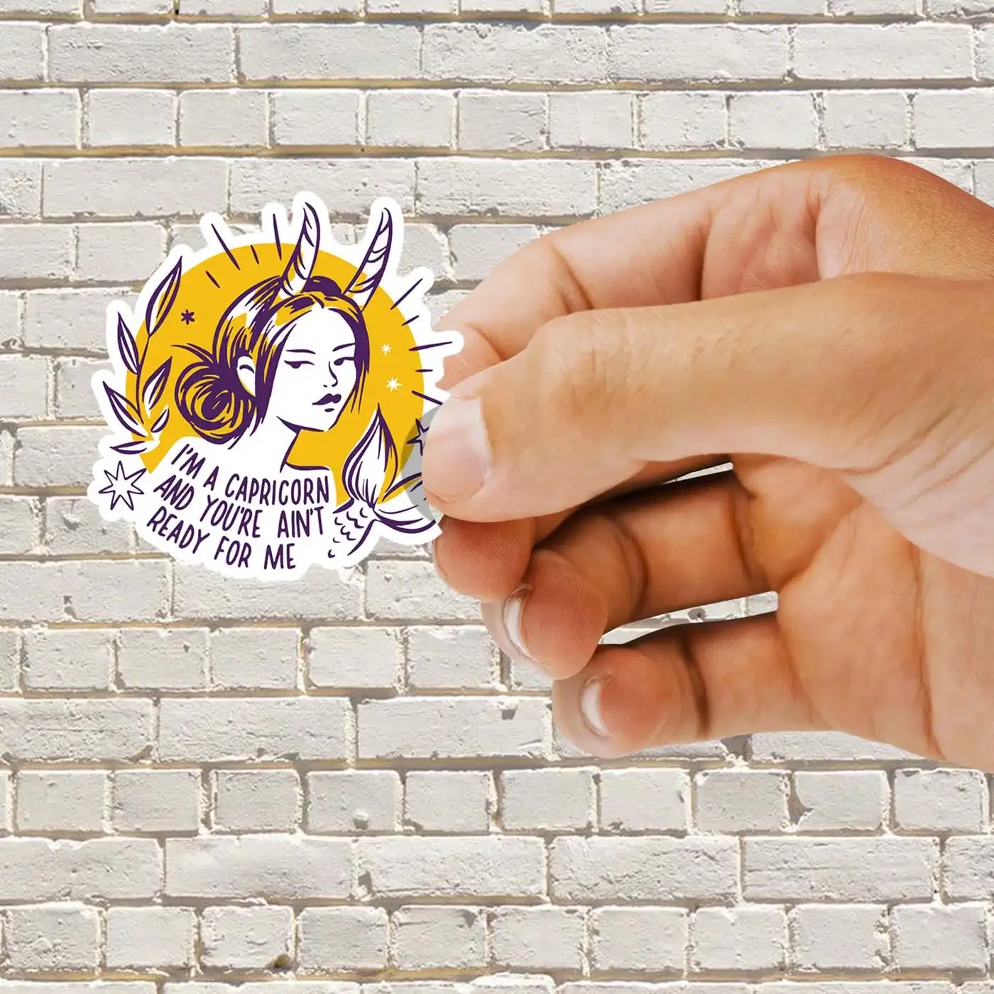 I am Capricorn and you ain't ready for me Zodiac Sticker