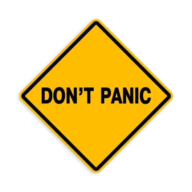 Dont Panic Sticker 2