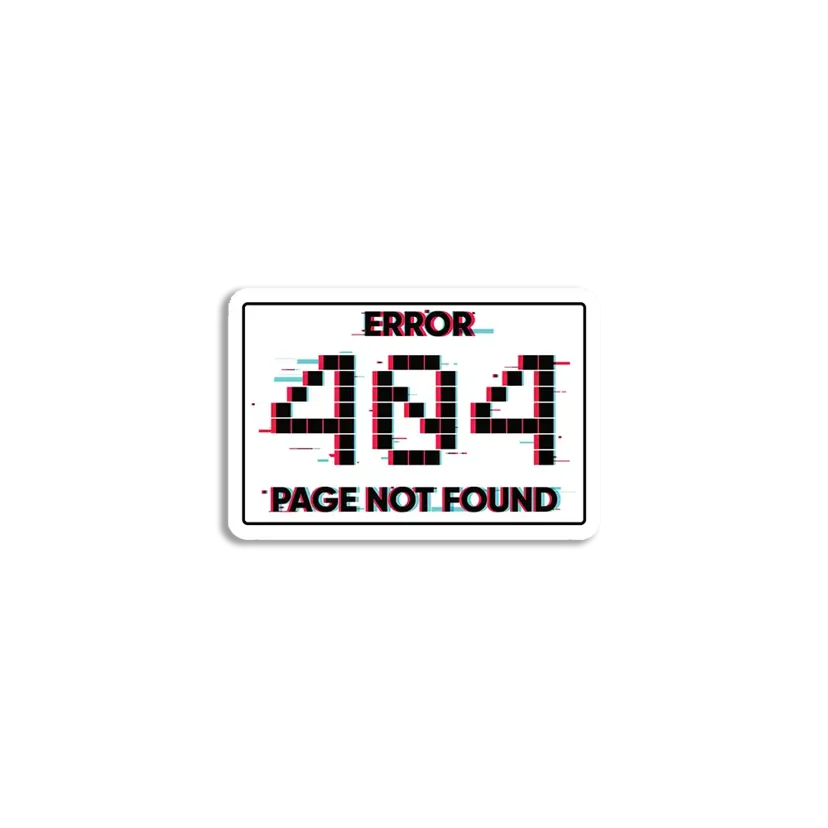 Error 404 Sticker