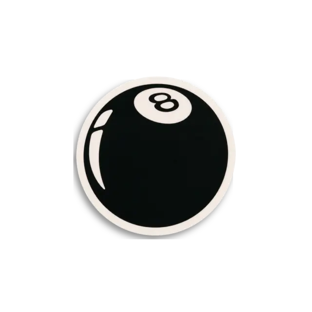 Smiling 8 Ball Sticker