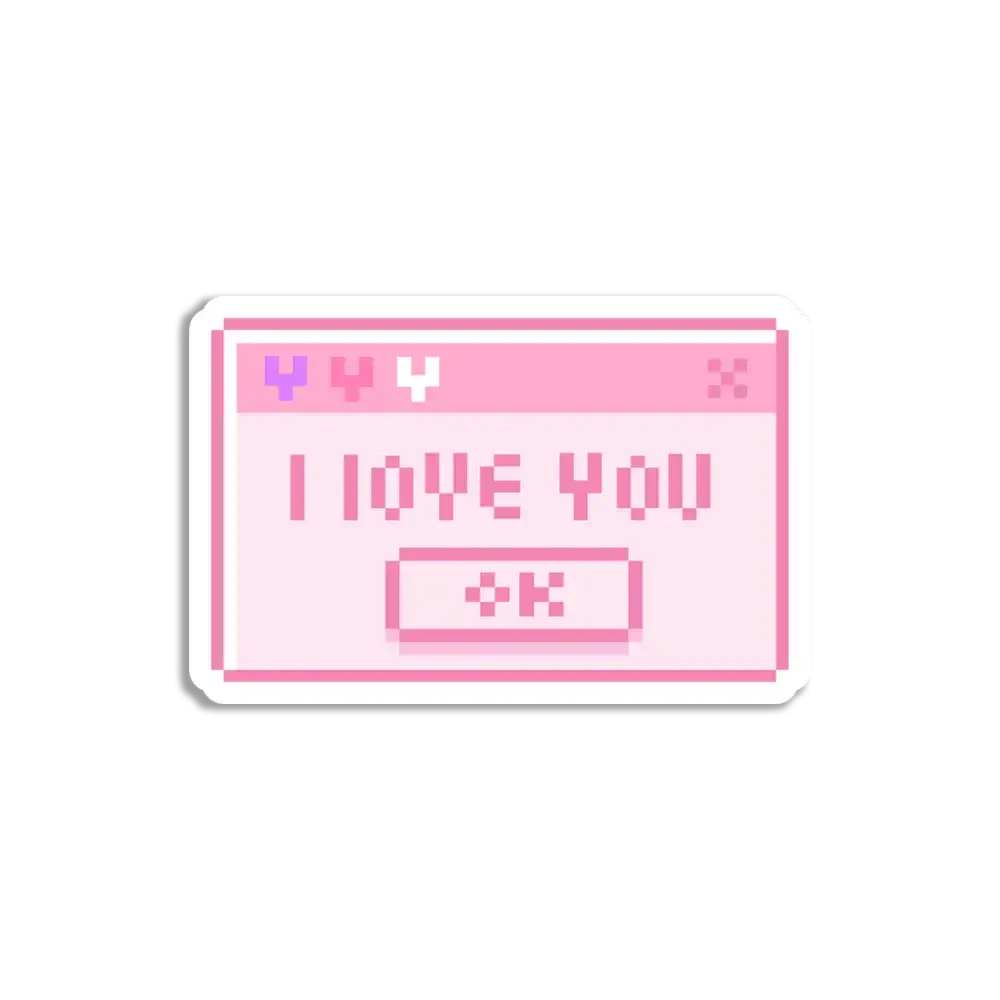 I Love You OK Sticker Sticker