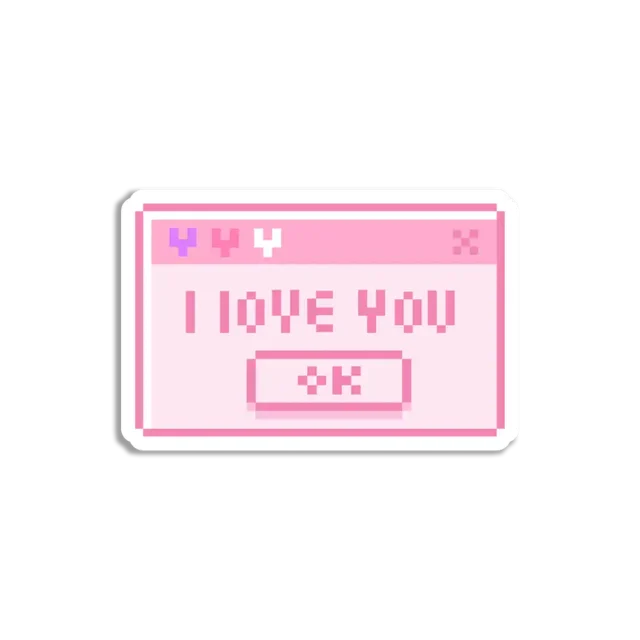I Love You OK Sticker Sticker