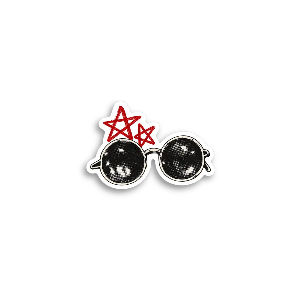 Skull Sunglasses Sticker