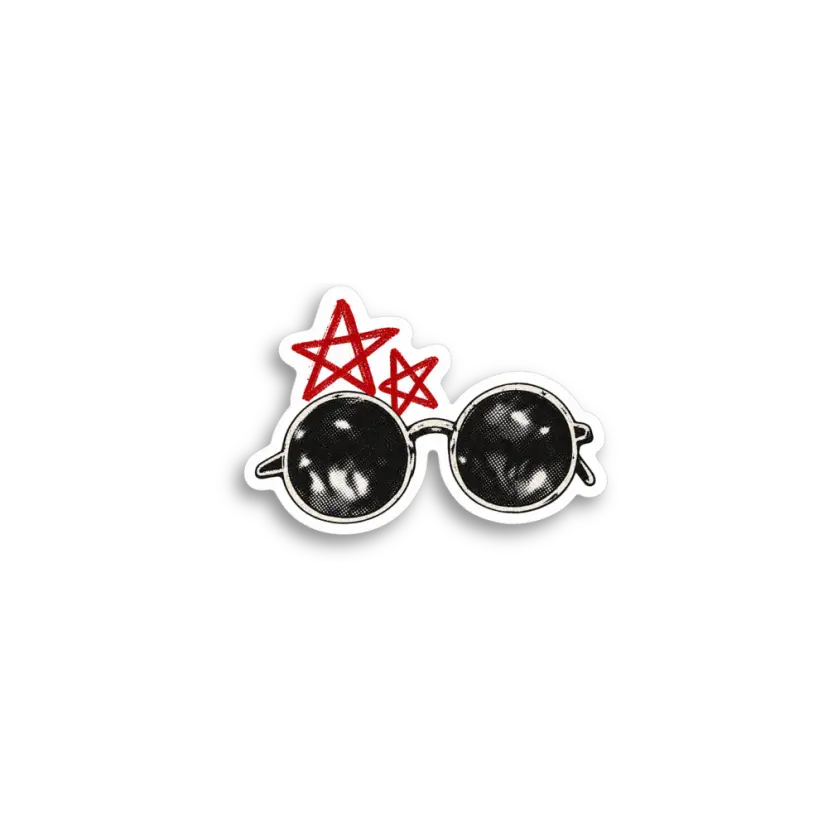 Skull Sunglasses Sticker