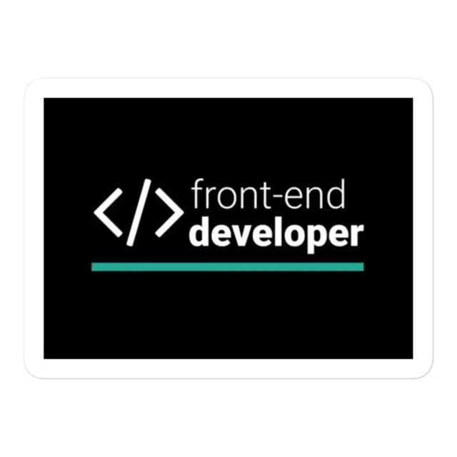Front End Developer Sticker