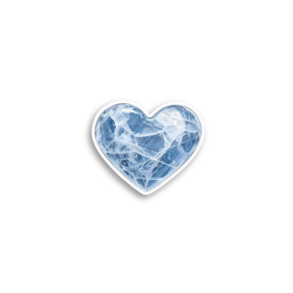 Blue Heart Sticker