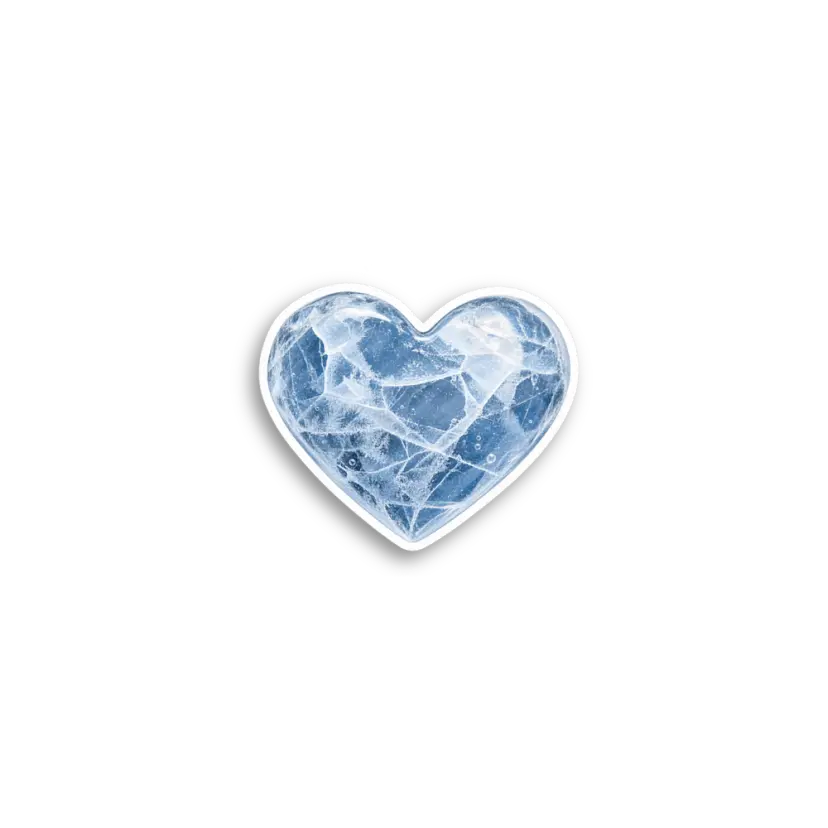 Blue Heart Sticker