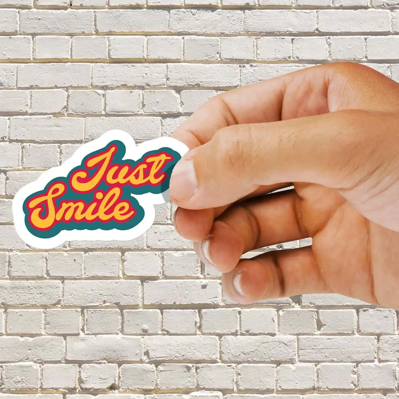 Just Smile Sticker