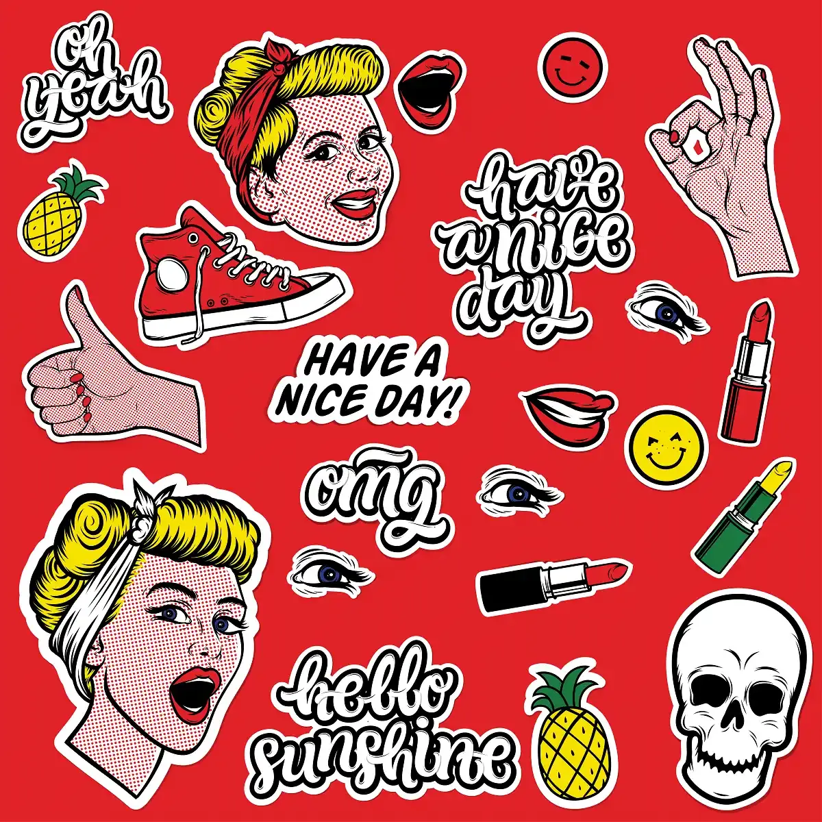 Pop Art VSCO Stickers