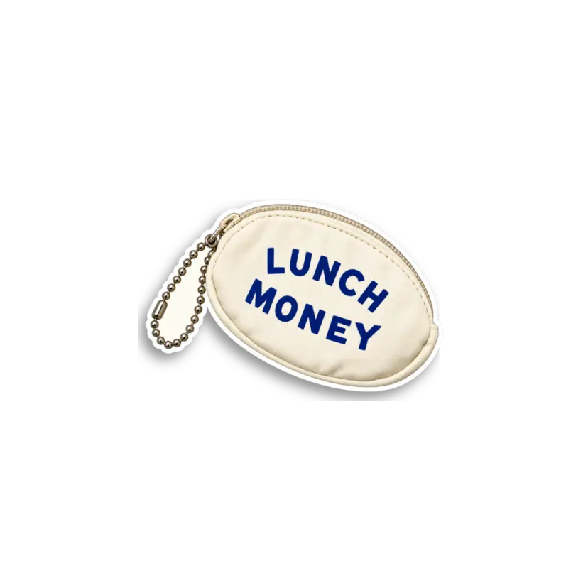 Lunch Money Coin Purse Sticker