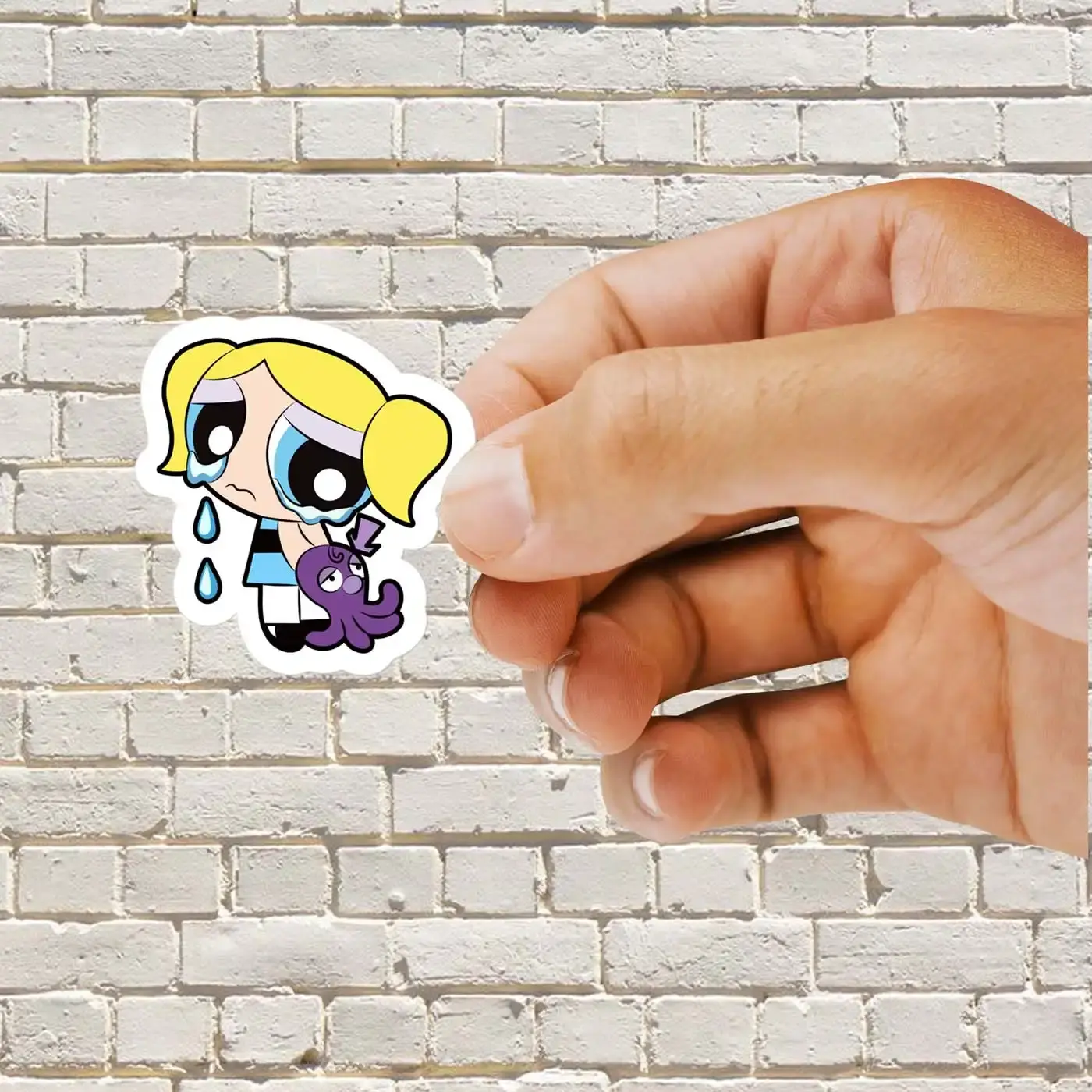 The Powerpuff Girls Bubbles Crying Sticker