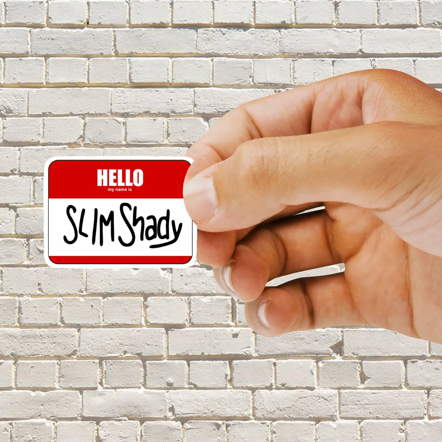 Hello my name is Slim Shady Sticker