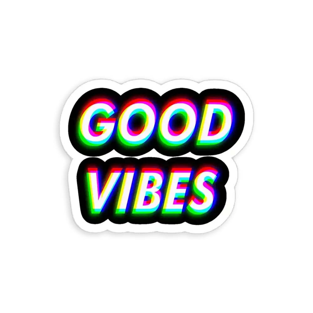 Trippy Good Vibes Sticker