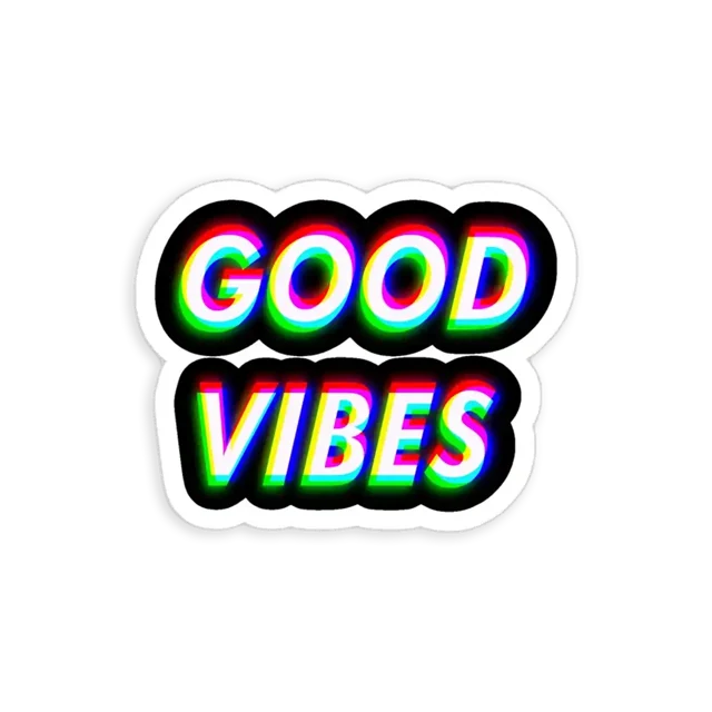 Trippy Good Vibes Sticker