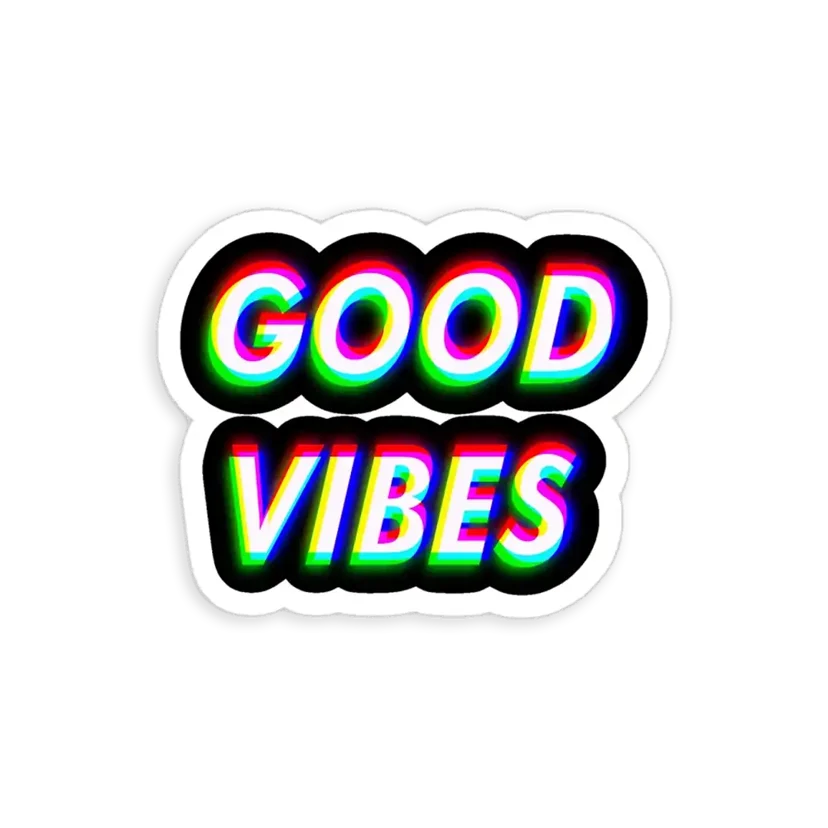 Trippy Good Vibes Sticker