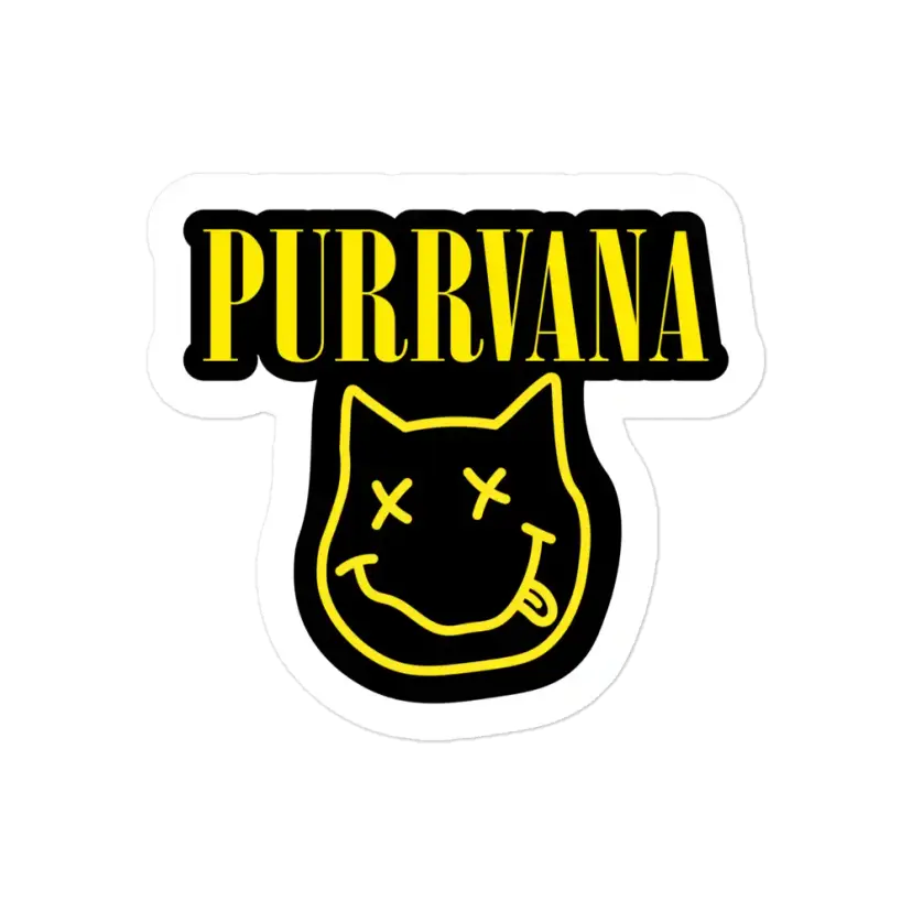 Purrvana Sticker