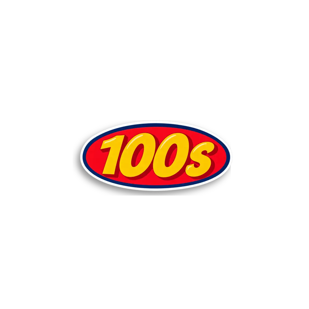 Hundreds Oval Sticker