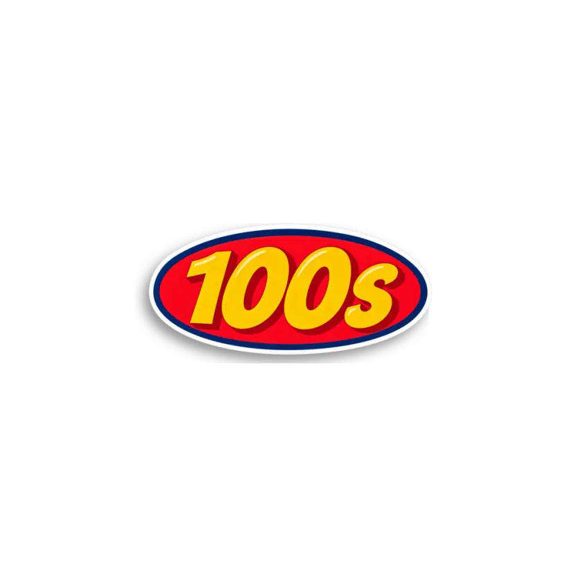 Hundreds Oval Sticker