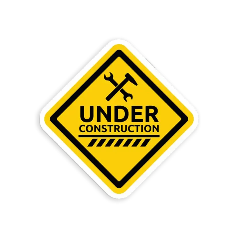 Under Construction Car Sticker
