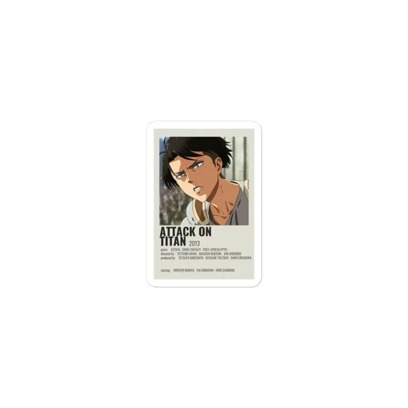 Attack on Titan Polaroid Sticker