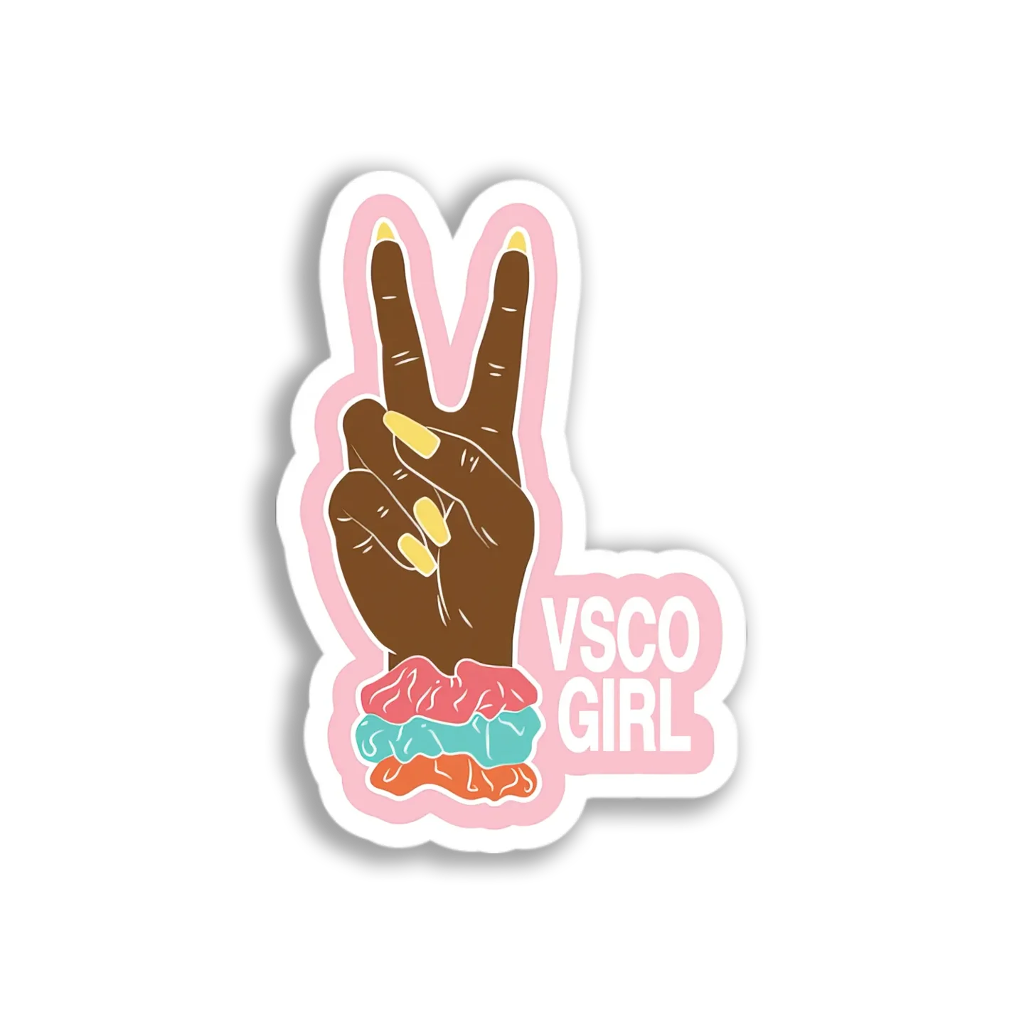 Peace Sign Hand Sticker