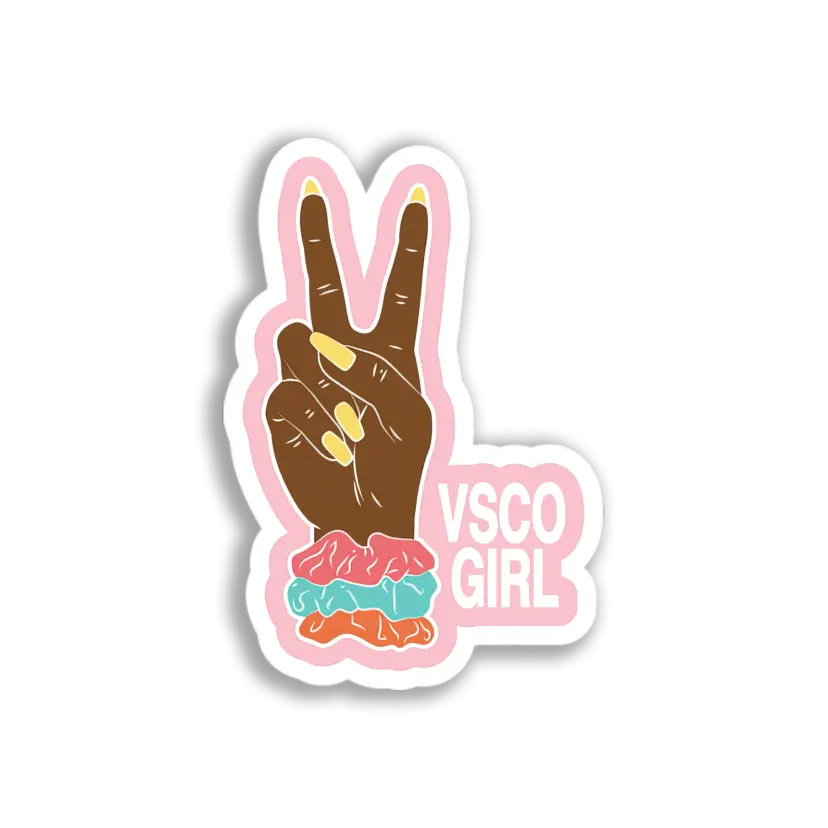 Peace Sign Hand Sticker