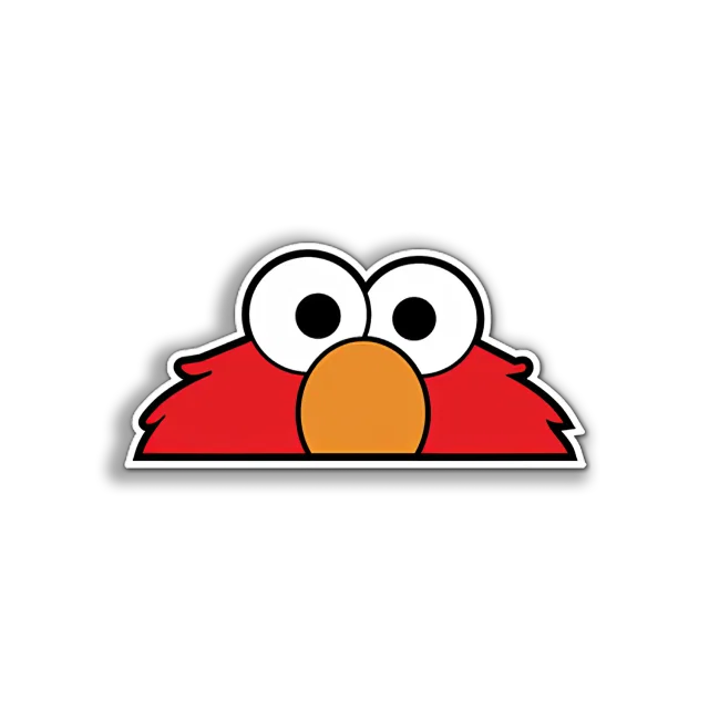 Elmo Peek-a-Boo Sticker